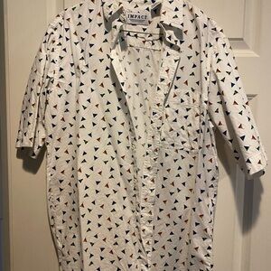 Cotton Button-down Short Sleeve Shirt